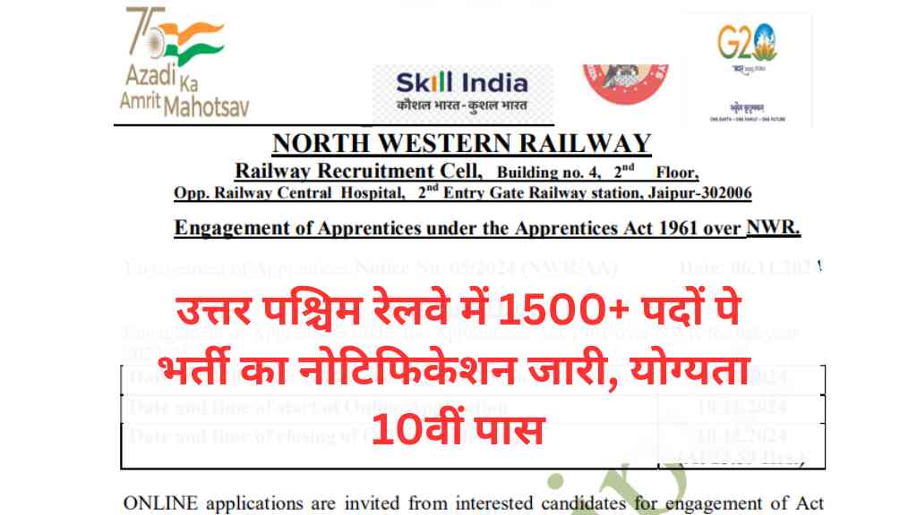 North Western Railway Vacancy