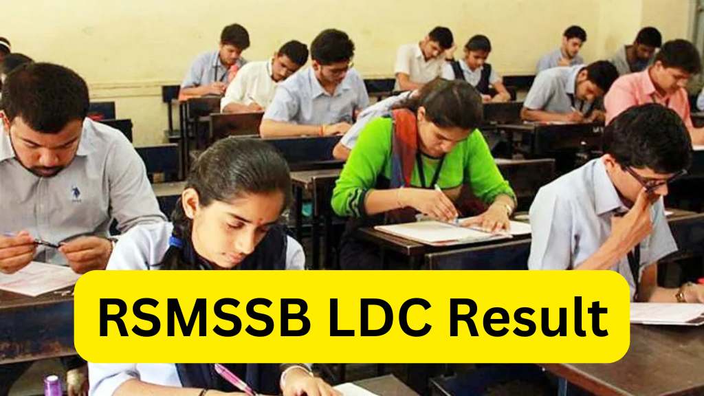 RSMSSB LDC Result Rajasthan