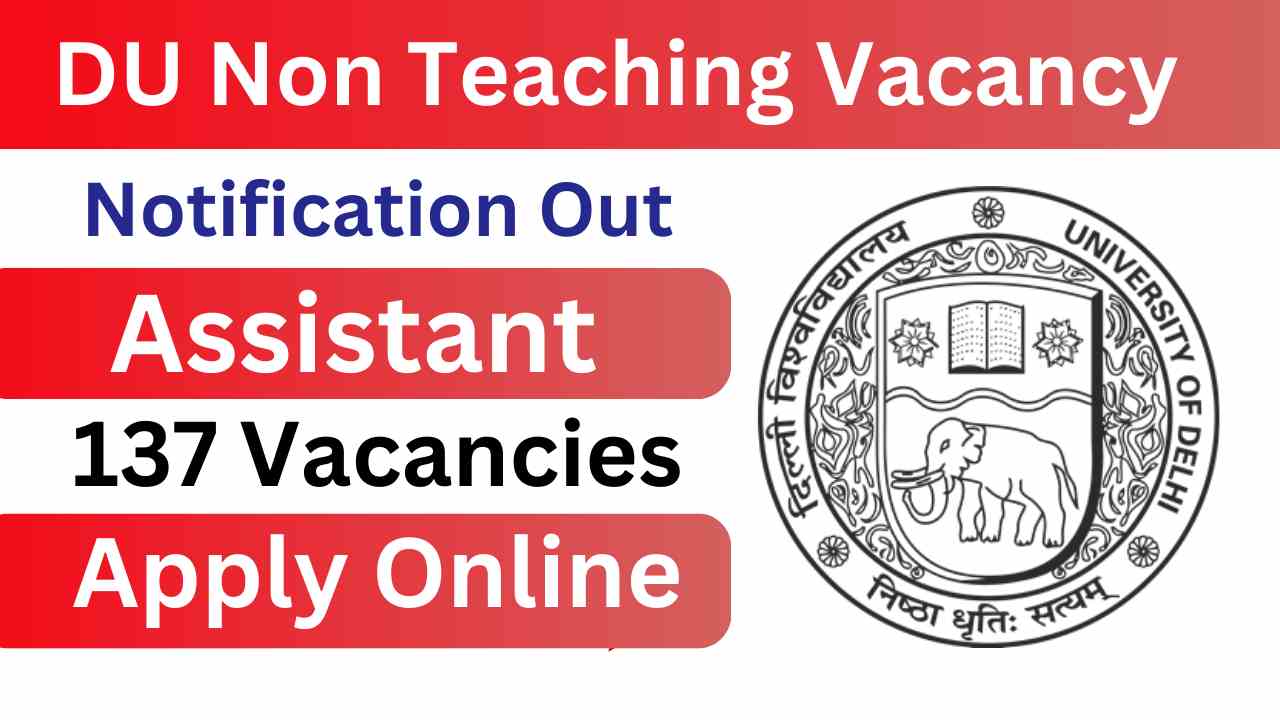 DU Non Teaching Vacancy